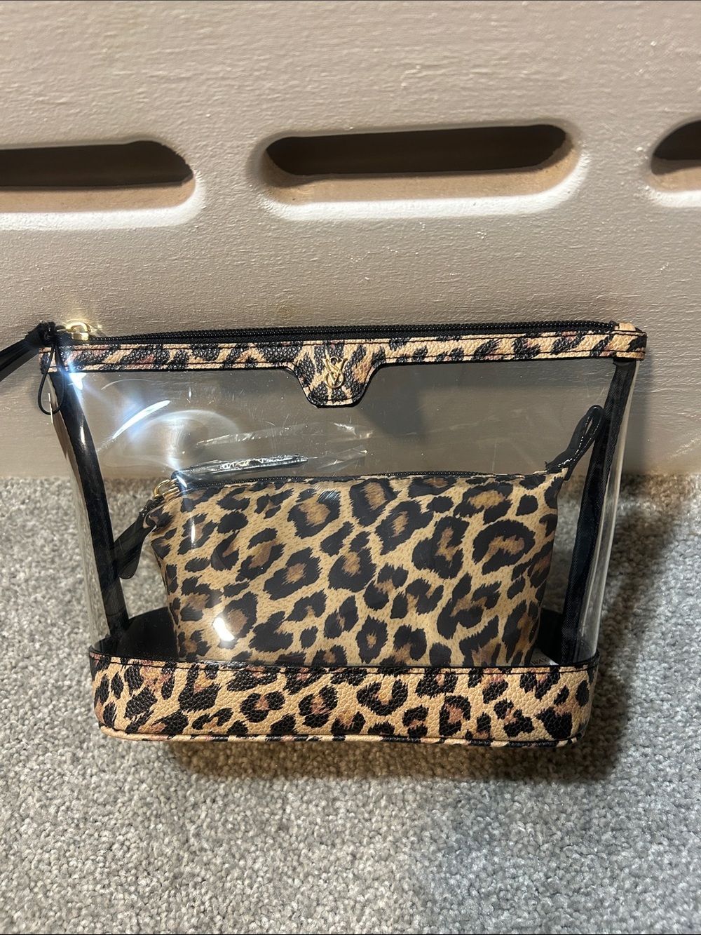 Victoria’s Secret Leopard Print Makeup bag duo